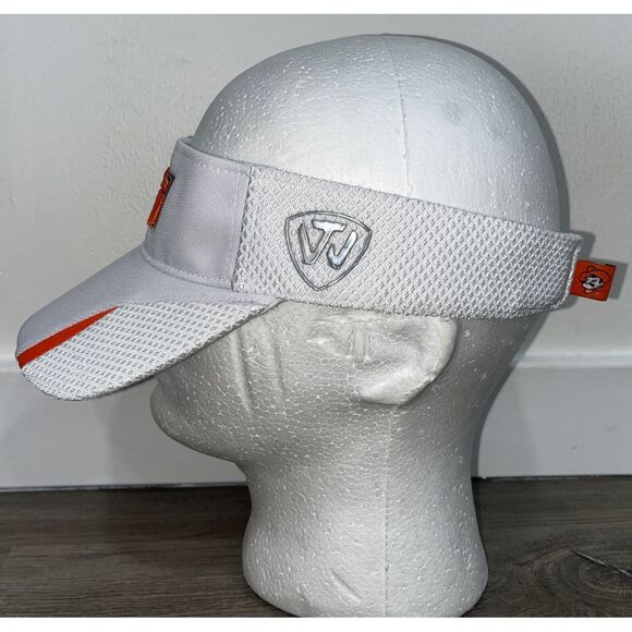 NWOT OKLAHOMA STATE COWBOYS OSU VISOR HAT TOP OF WORLD GOLF ADJUSTABLE SAMPLE - Picture 2 of 7